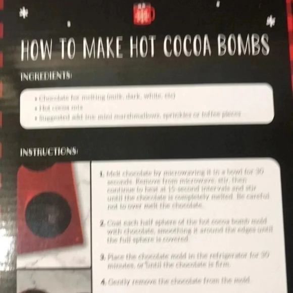 Brand new in box 3 set of‎ silicone hot cocoa bomb molds - Picture 2 of 3